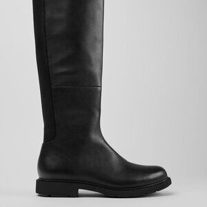 Camper Neuman Black Leather and Textile High Boots for Women